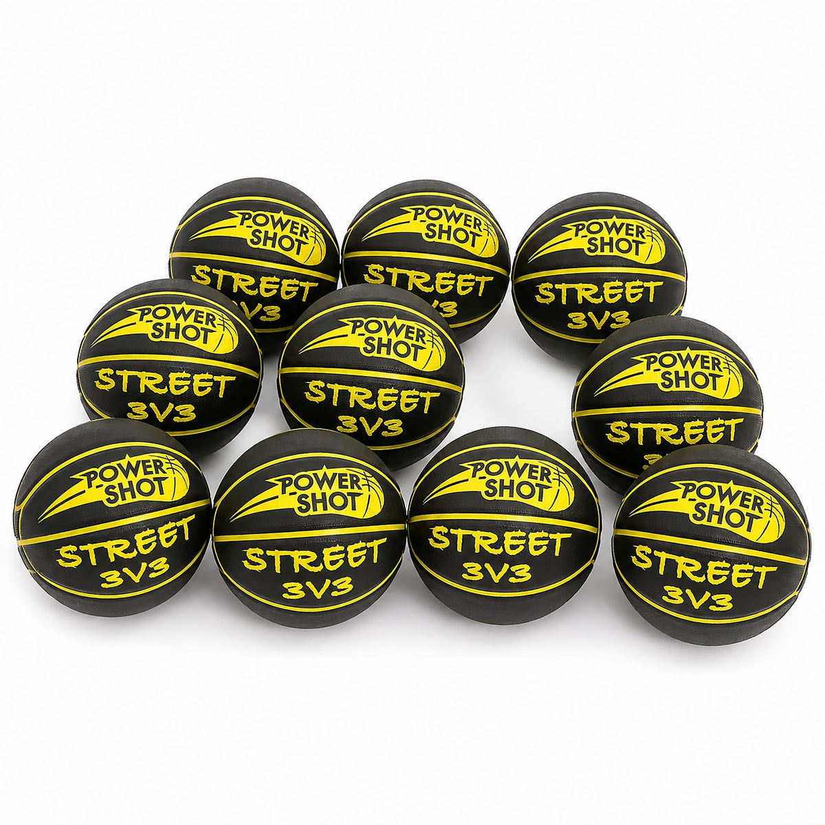 Paquete de 10 balones de baloncesto Street 3v3 - Bomba y bolsa GRATIS