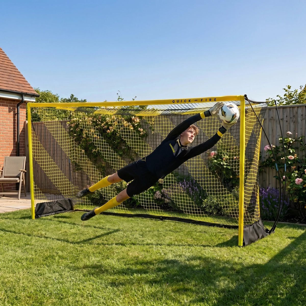 Portería de fútbol Quickfire - 3,6 x 1,8m - autolastrada