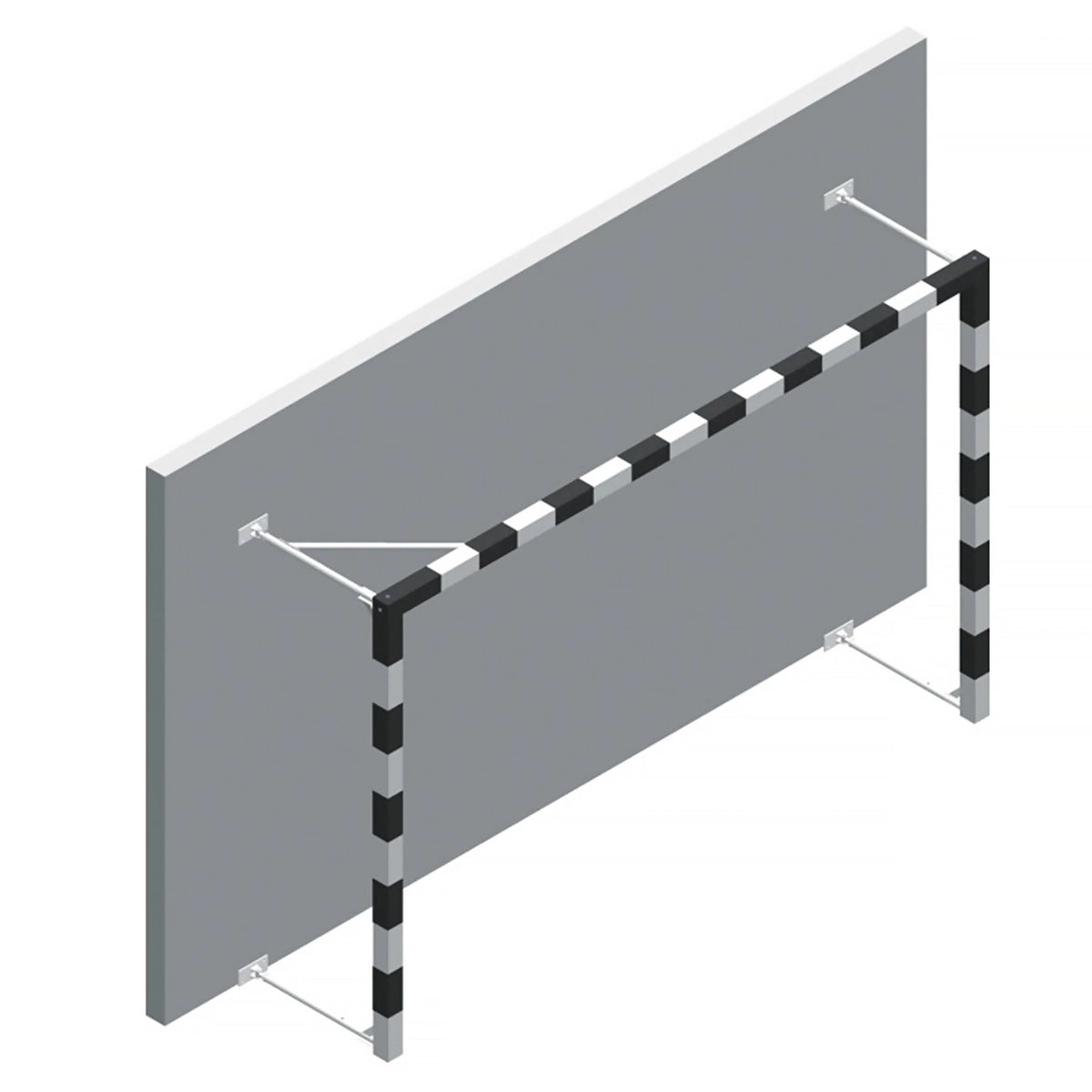 Porteria de balonmano plegable de aluminio