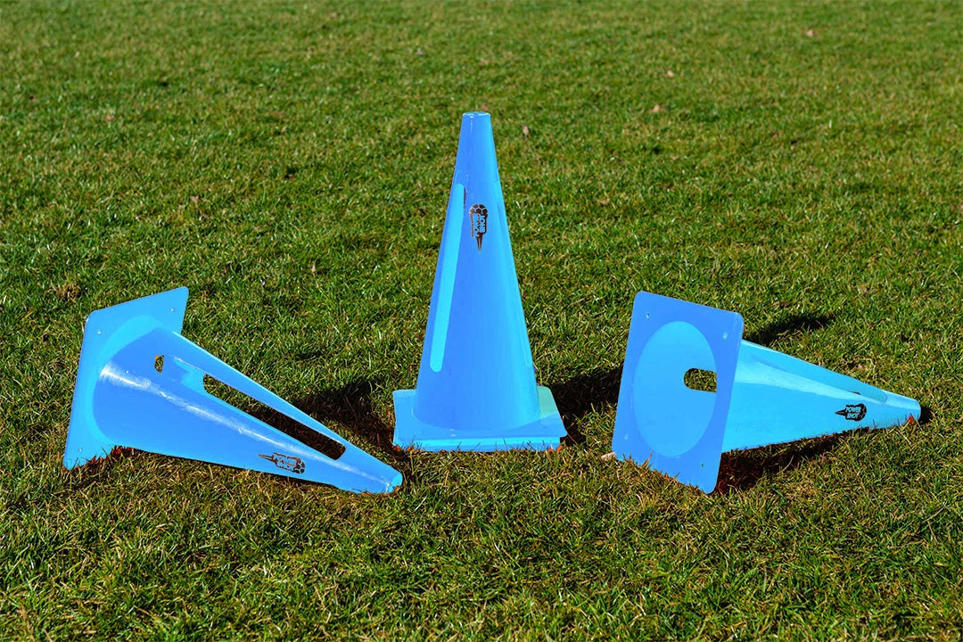 Paquete de 4 conos de demarcación flexibles - 30cm 