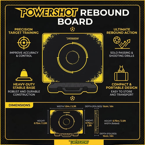Tabla de rebote POWERSHOT® + Tabla curva