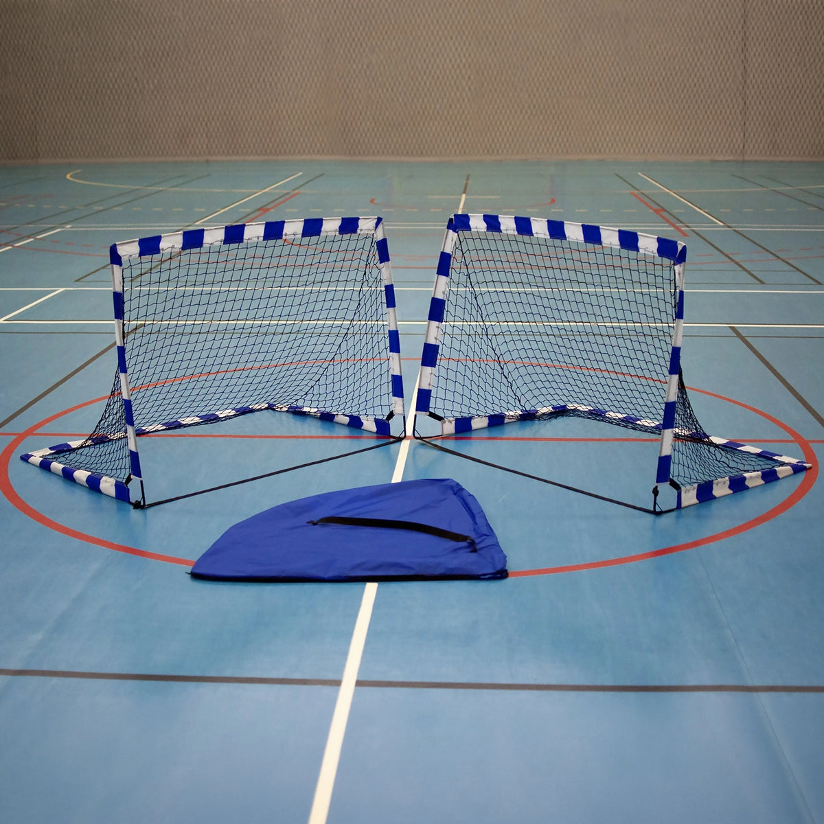 Par porterías balonmano desplegables de 1,4 x 1m - con bolsa almacenamiento
