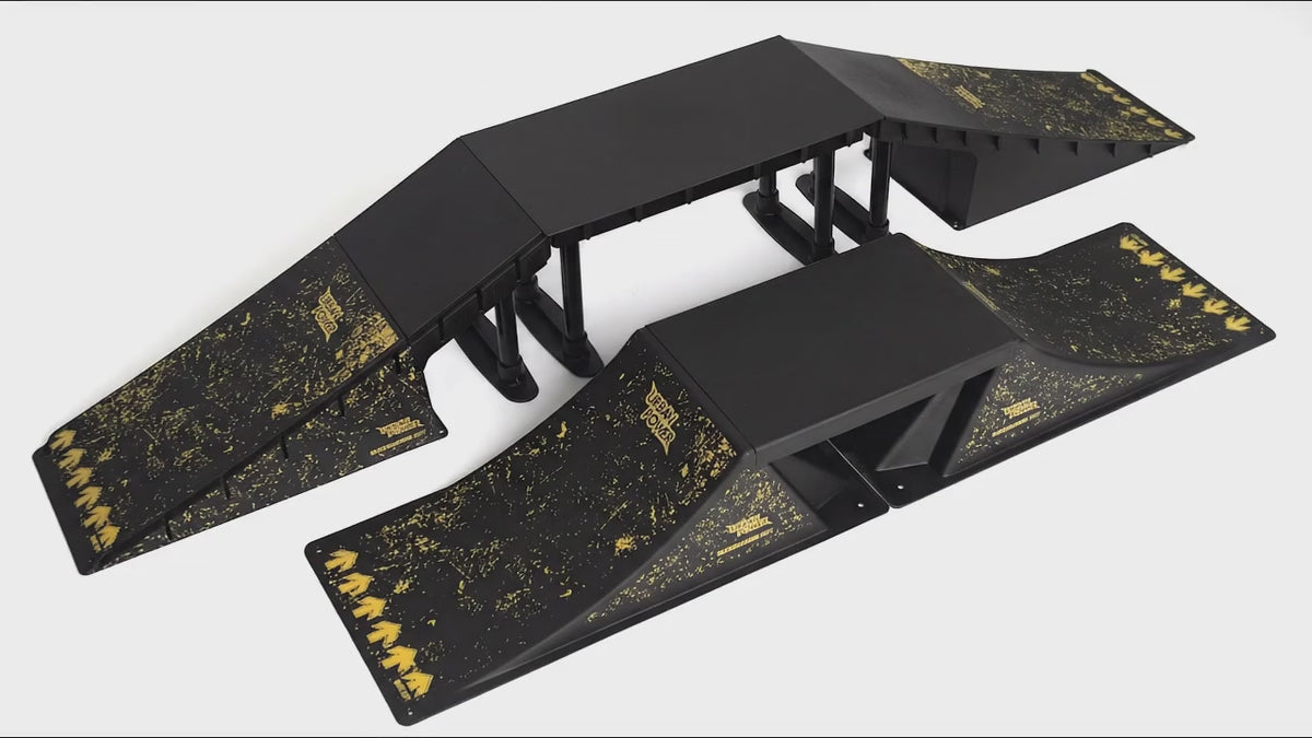 Juego de mini rampas modulares para monopatín - 6 configuraciones