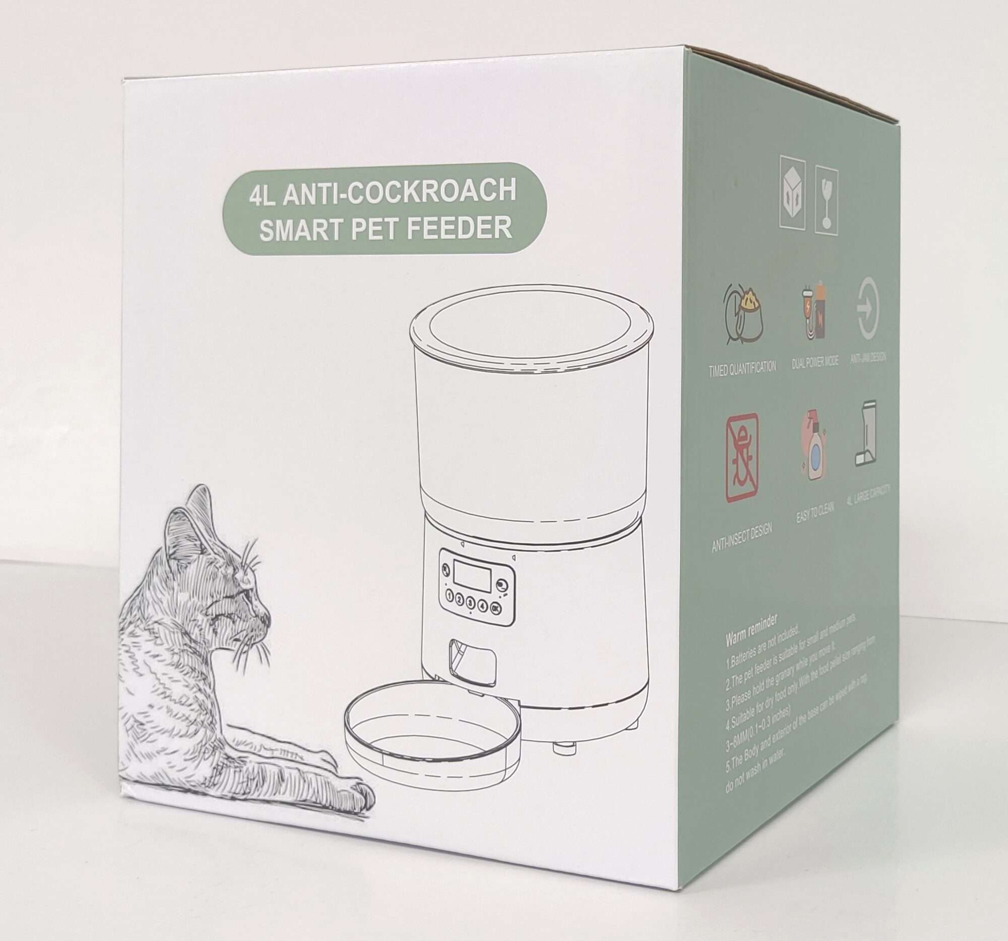 Image du produit : Dispensador de comida para gatos y perros - 4L