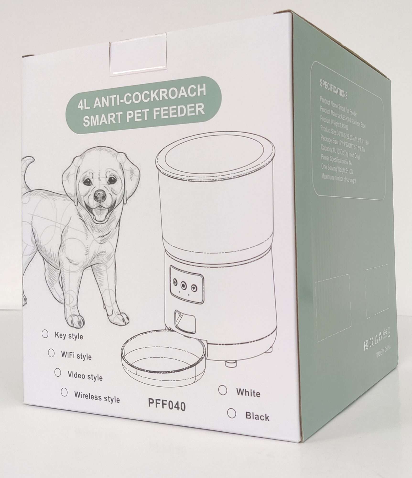 Image du produit : Dispensador de comida para gatos y perros - 4L
