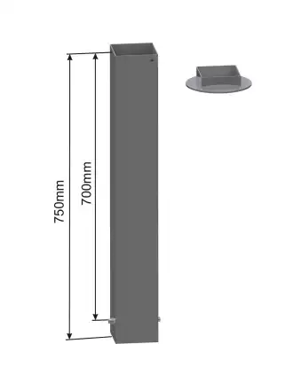 Fundas de fijación para portería de baloncesto - 100 x 100 m