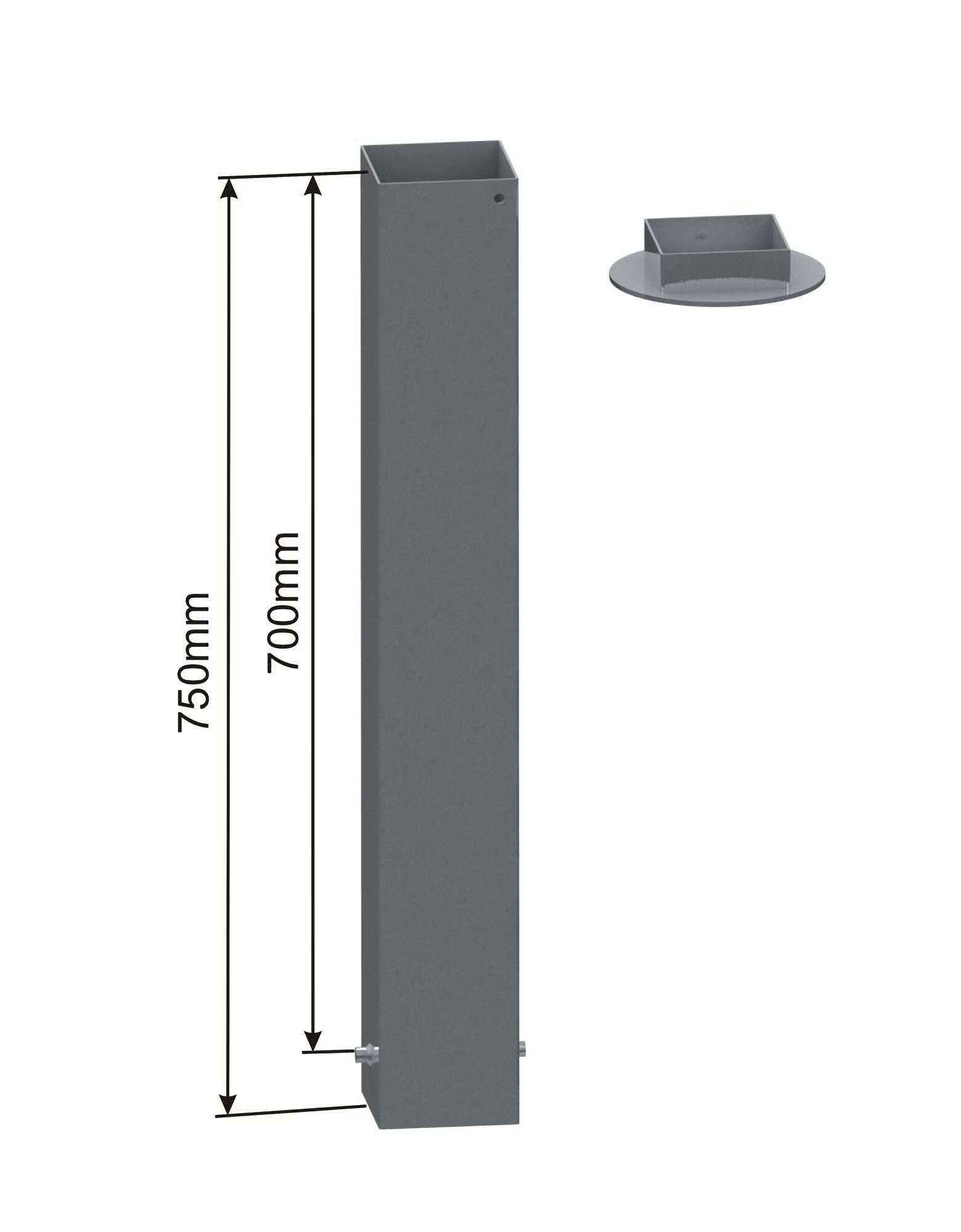 Image du produit : Fundas de fijación para portería de baloncesto - 140 x 140 cm