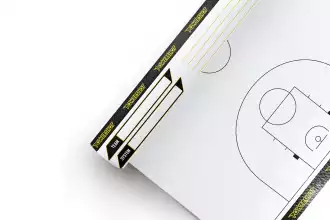 Baloncesto hoja táctica rodillo - Pista completa