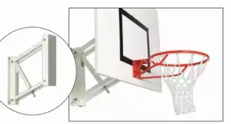 Canasta de baloncesto - de pared y ajustable - ¡En casa o en el pabellón de deportes!