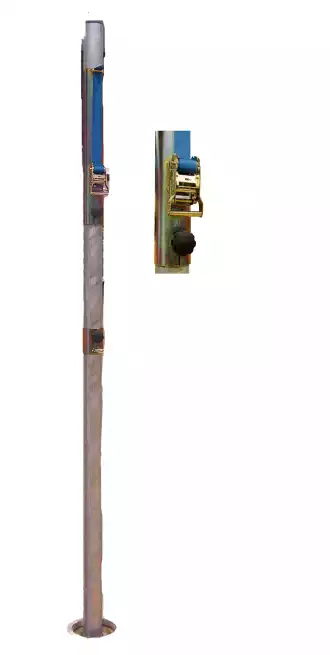 Postes para bádminton, tenis y voleibol redondos (par)