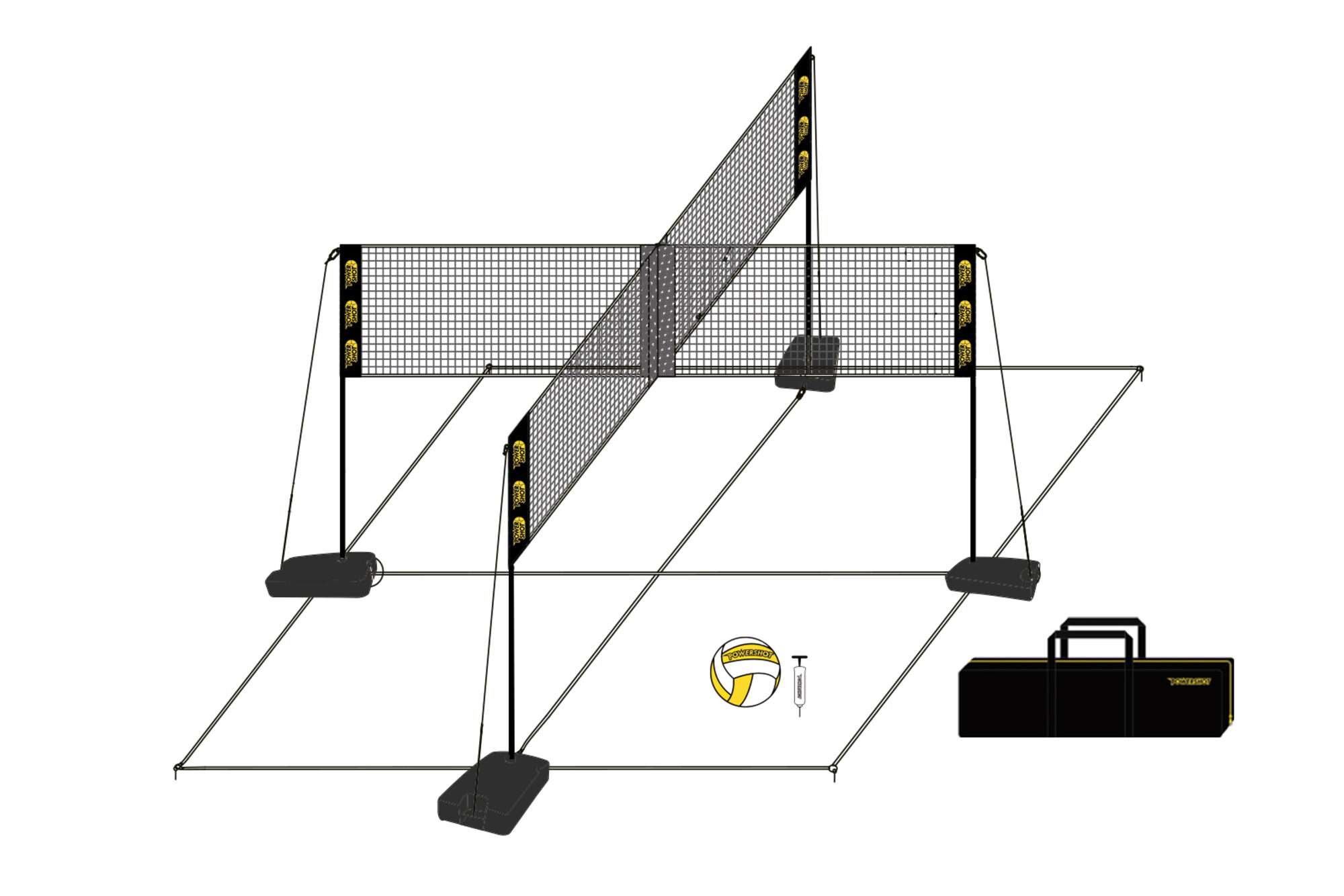 Image du produit : Voleibol Fun Net 4 personas