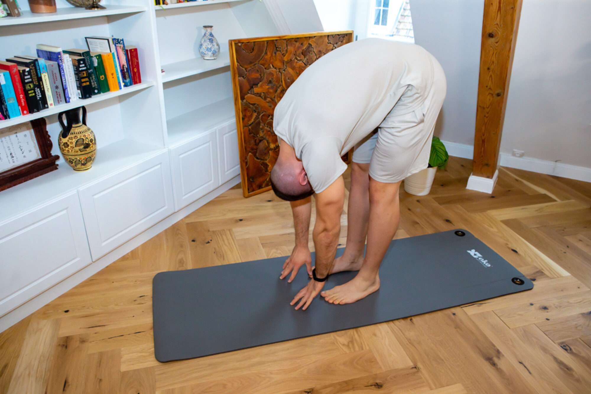 Image du produit : Esterilla de yoga OKO con ojales, grosor a elegir entre 0,8 y 1,5 cm