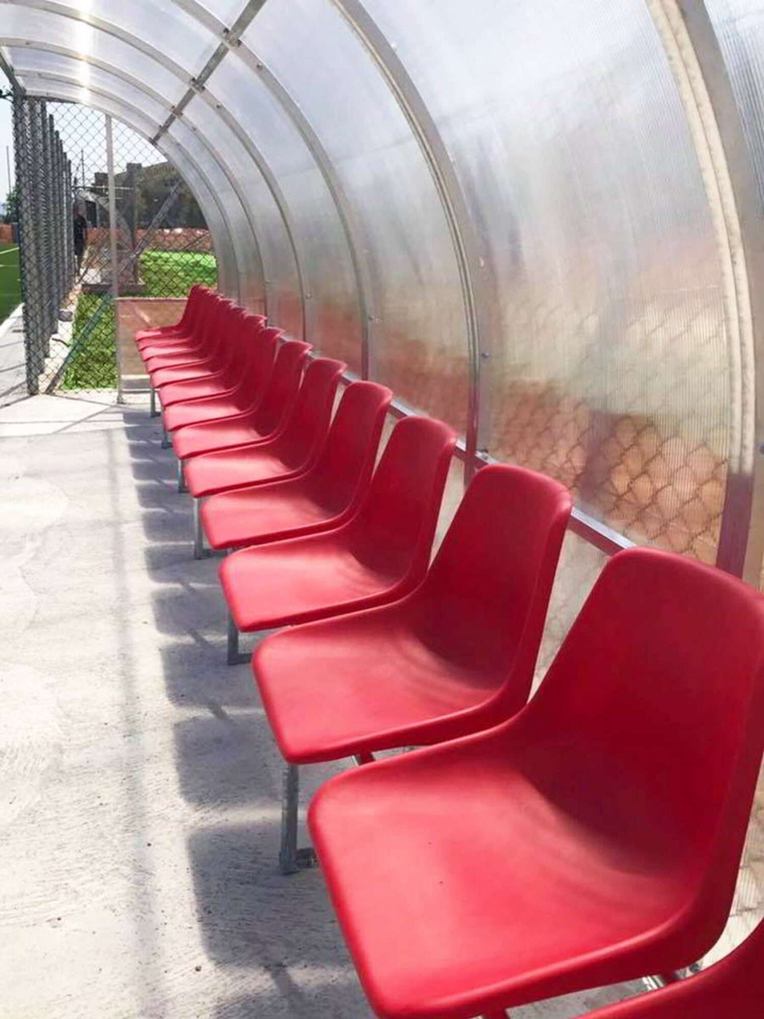 Image du produit : Banquillo cubierto - para jugadores y entrenadores - 6m - 12 asientos