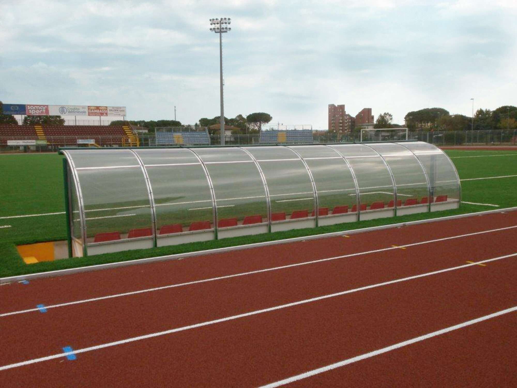 Image du produit : Banquillo cubierto para jugadores/entrenadores 2 - 2m