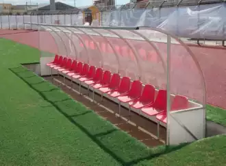Banquillo cubierto para jugadores/entrenadores 2 - 4m