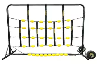 Deflector con estructura para portero de fútbol 