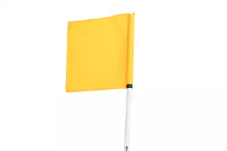 Lot de 4 drapeaux de corner pour poteaux FA091 - Jaune