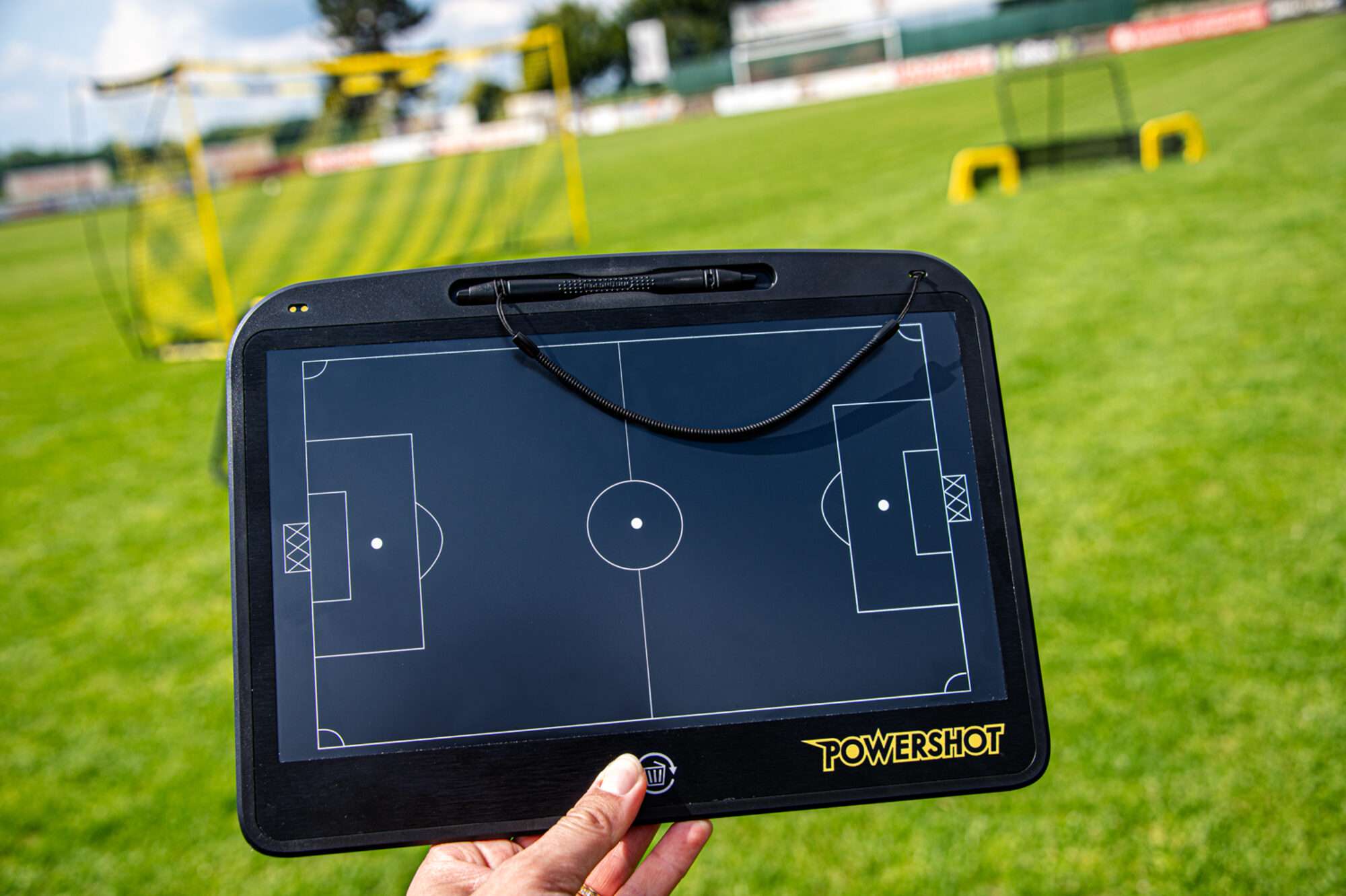 Image du produit : POWERSHOT® Pizarra táctica de Fútbol ECO-RESPONSIBLE - sin tinta - materiales reciclados!⚽