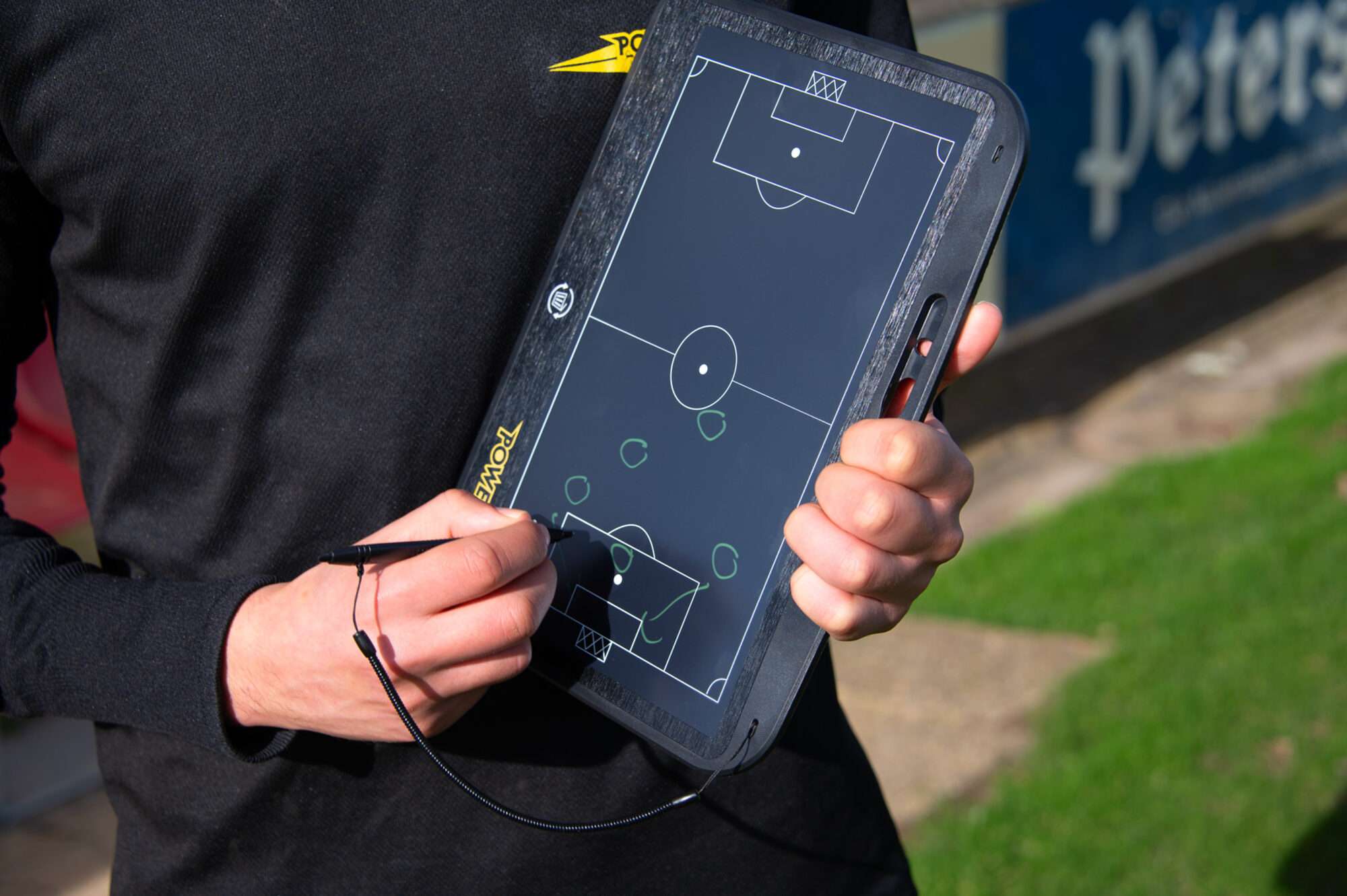 Image du produit : POWERSHOT® Pizarra táctica de Fútbol ECO-RESPONSIBLE - sin tinta - materiales reciclados!⚽