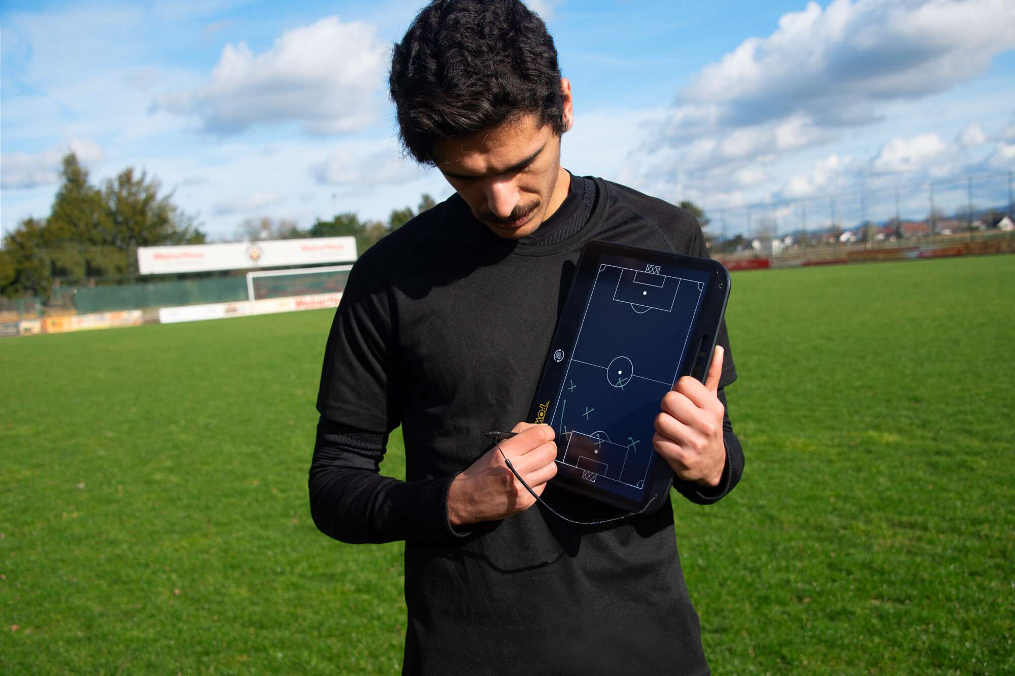 Image du produit : POWERSHOT® Pizarra táctica de Fútbol ECO-RESPONSIBLE - sin tinta - materiales reciclados!⚽