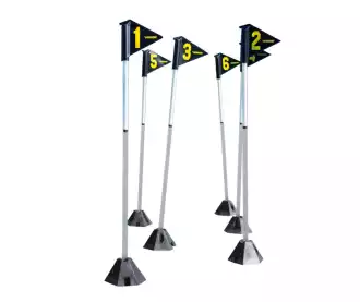 POWERLITE - 6 bastones de agilidad iluminados (con control de mando a distancia)