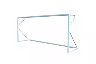 Portería de fútbol 11 - Transportable - Aluminio - PROFESIONAL - 7,32 x 2,44m - Azul