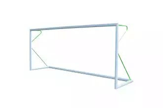 Portería de fútbol 11 - Transportable - Aluminio - PROFESIONAL - 7,32 x 2,44m- Verde