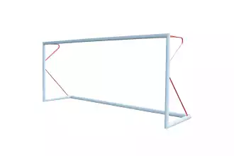 Portería de fútbol 11 - Transportable - Aluminio - PROFESIONAL - 7,32 x 2,44m- Roja