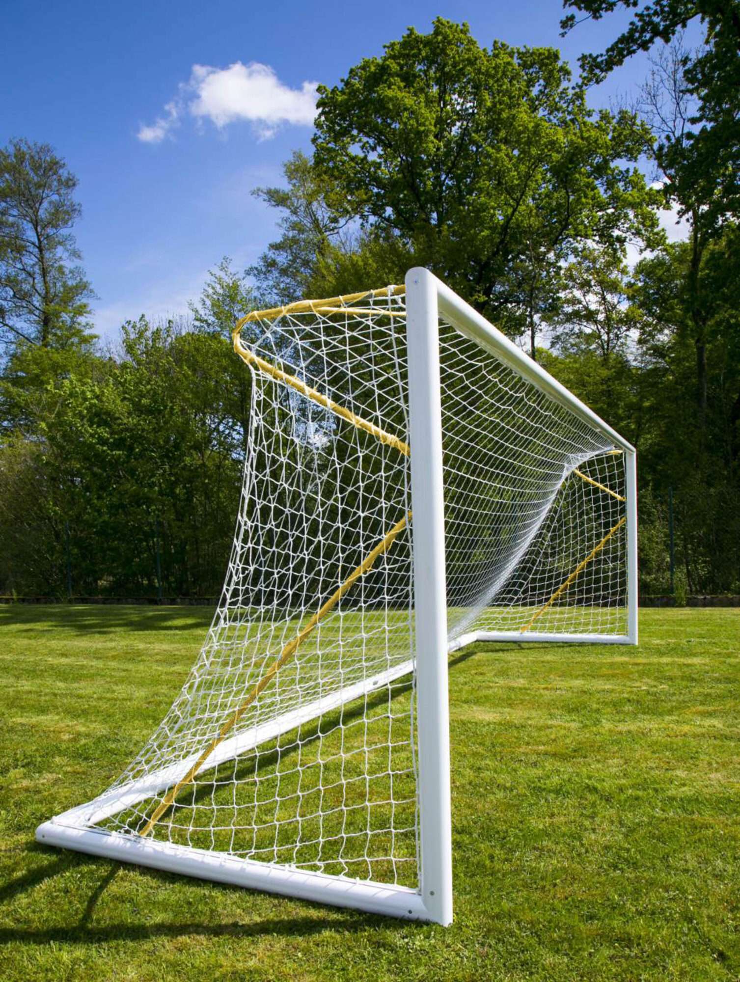 Image du produit : Portería de fútbol 11 - Transportable - Aluminio - PROFESIONAL - 7,32 x 2,44m- Amarilla