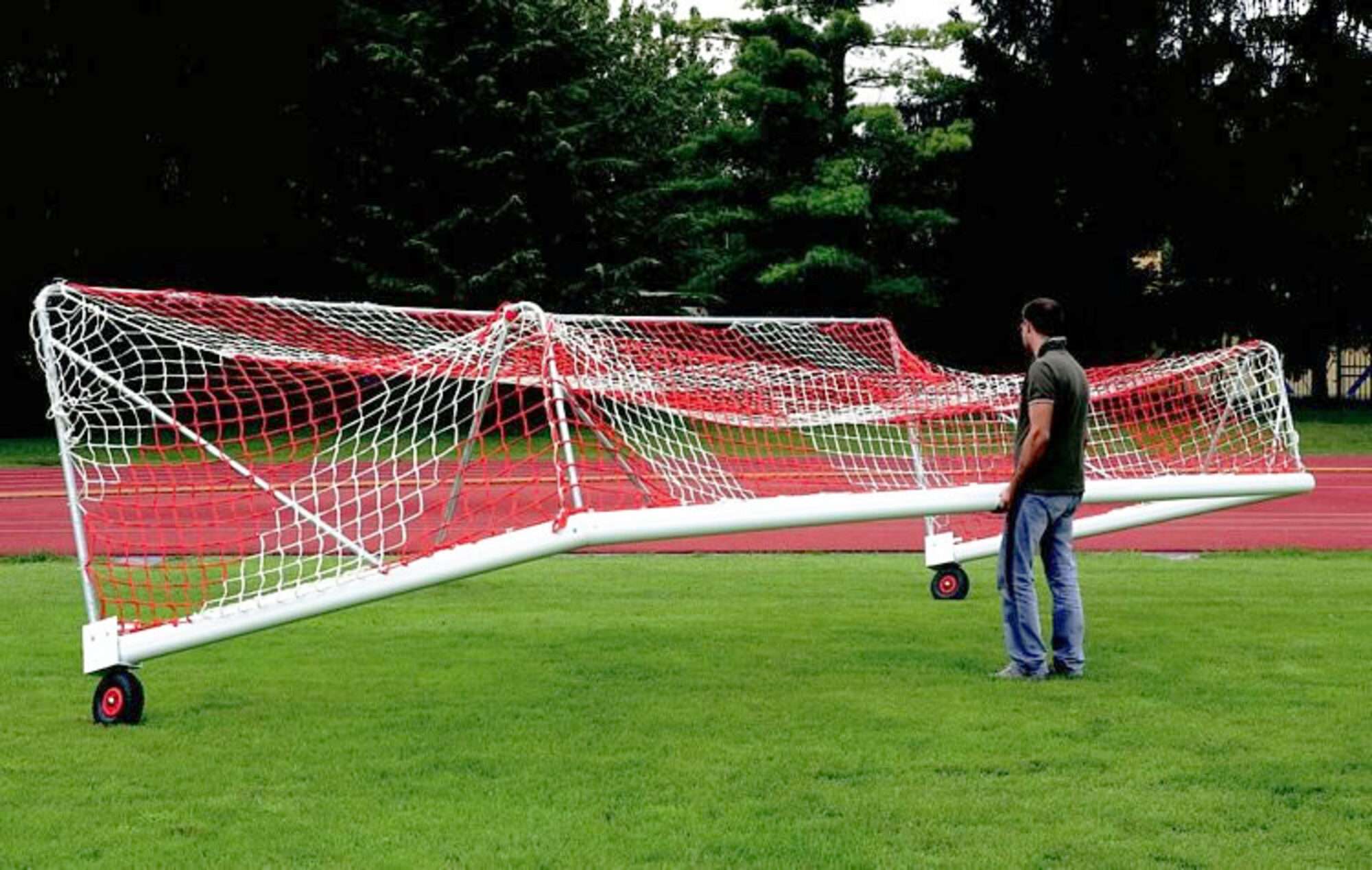 Image du produit : Portería de fútbol 11 transportable - 7,32 x 2,44 m - Aluminio - ECO