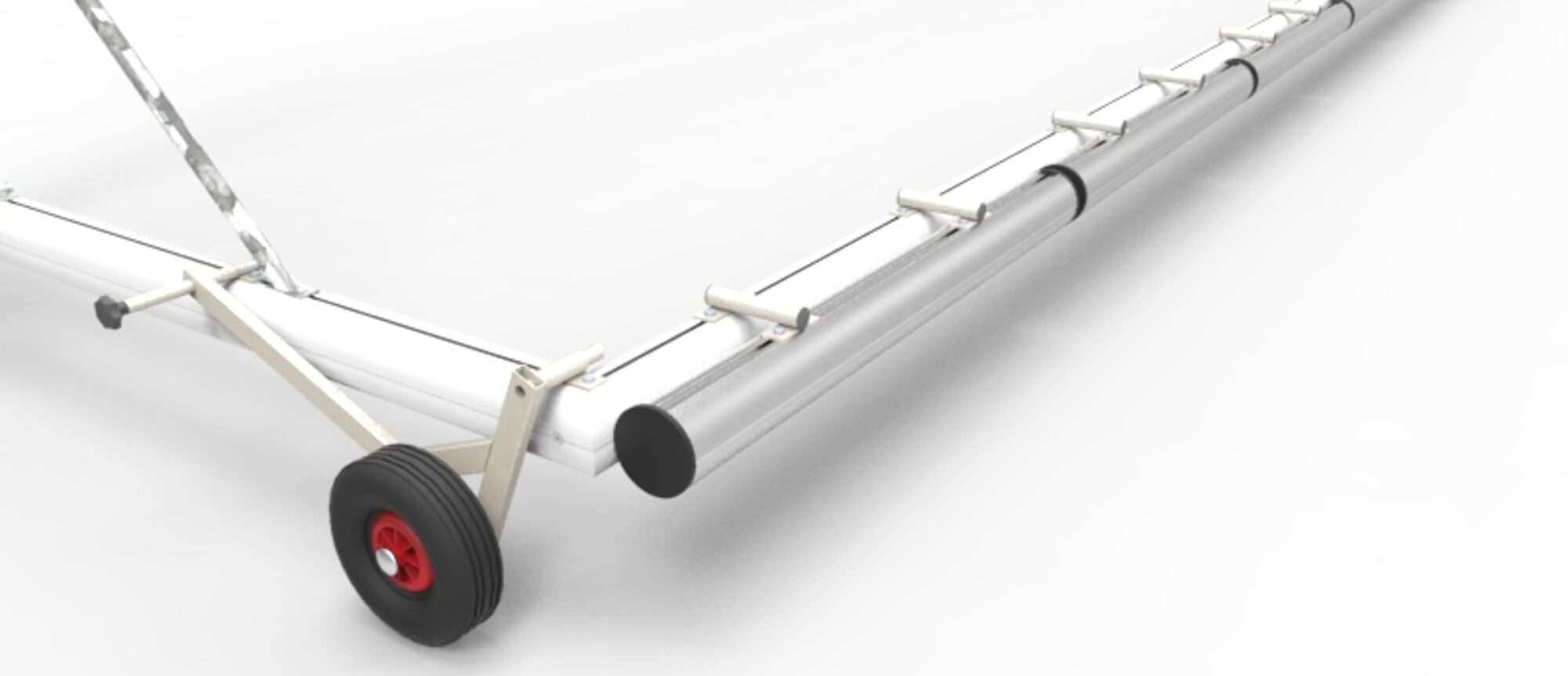 Image du produit : Portería de fútbol 11 transportable en Aluminio Autobalastrada- 7,32 x 2,44 m