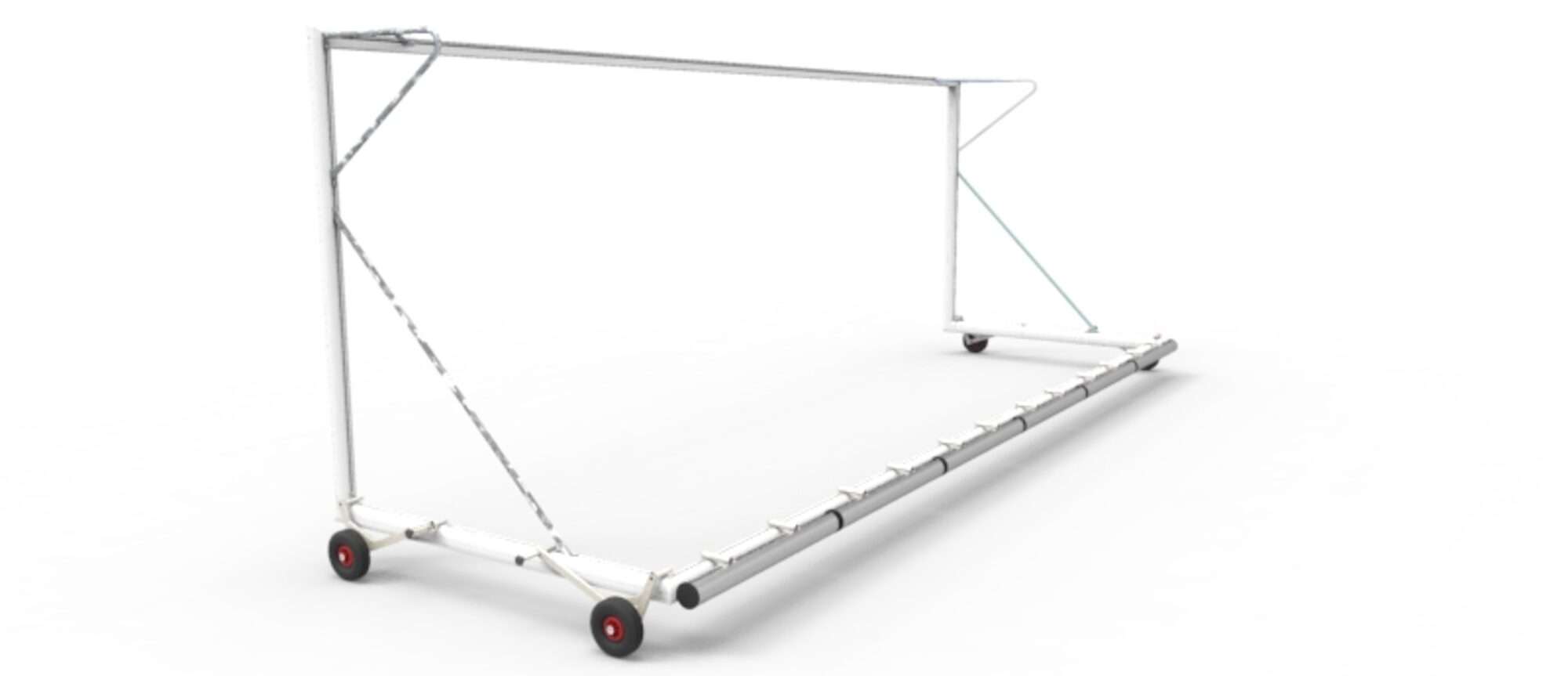 Image du produit : Portería de fútbol 11 transportable en Aluminio Autobalastrada- 7,32 x 2,44 m