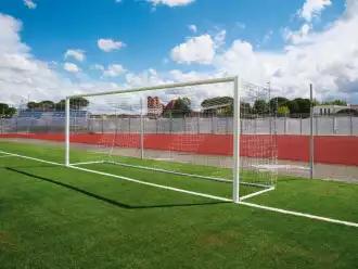 Portería de fútbol 11  PROFESIONAL reglamentaria - fija en aluminio