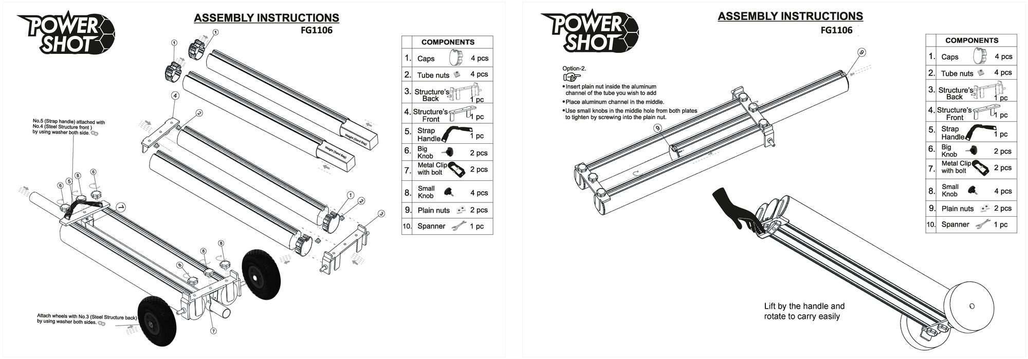 Image du produit : Contrapesos de aluminio - para porterías de fútbol trasladables
