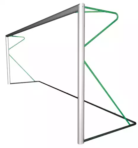 Image du produit : Portería de fútbol 7 - Transportable - Aluminio - BASIC - Verde