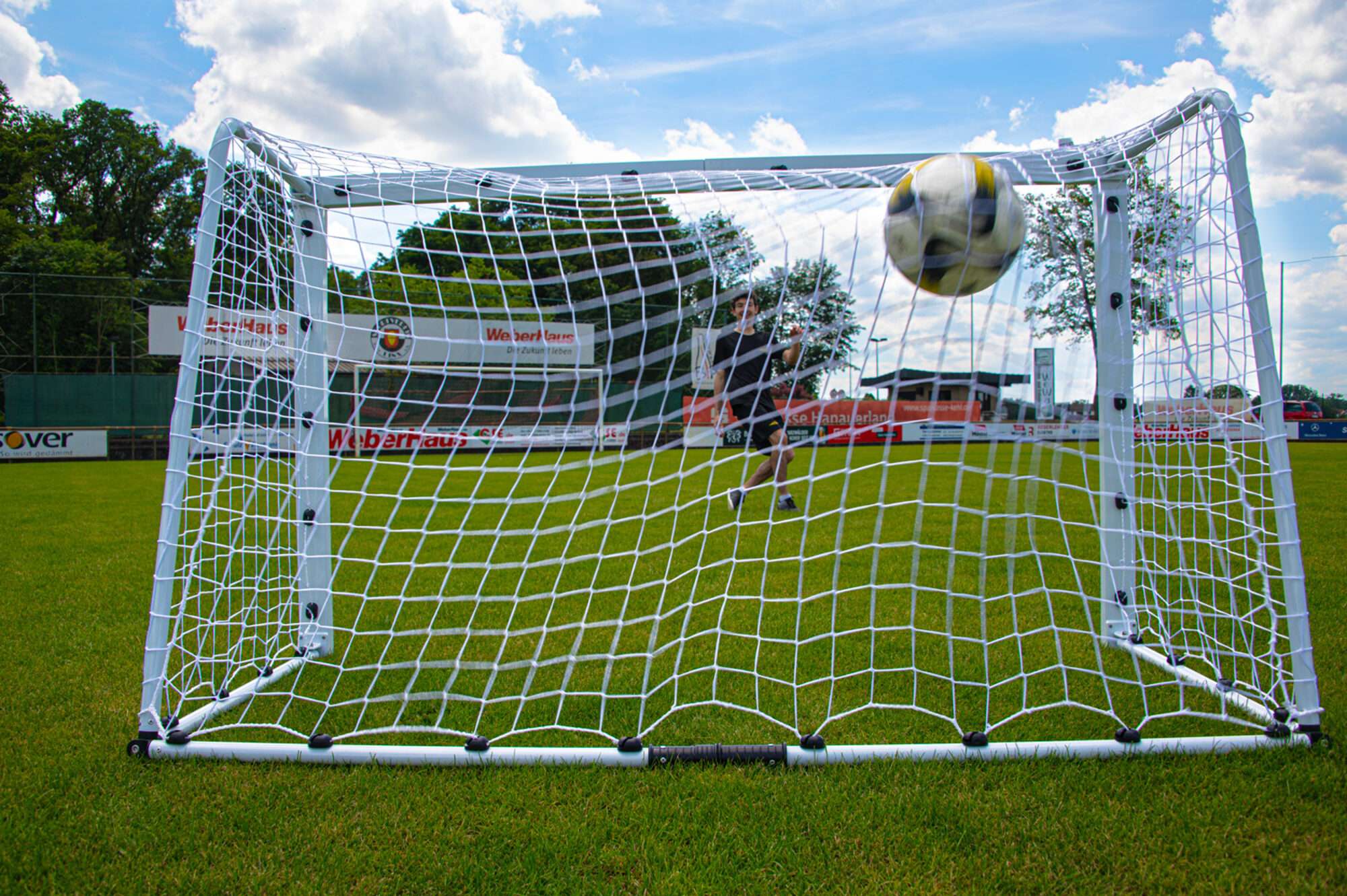 Image du produit : Mini portería de futbol plegable 2 x 1,2 m en aluminio