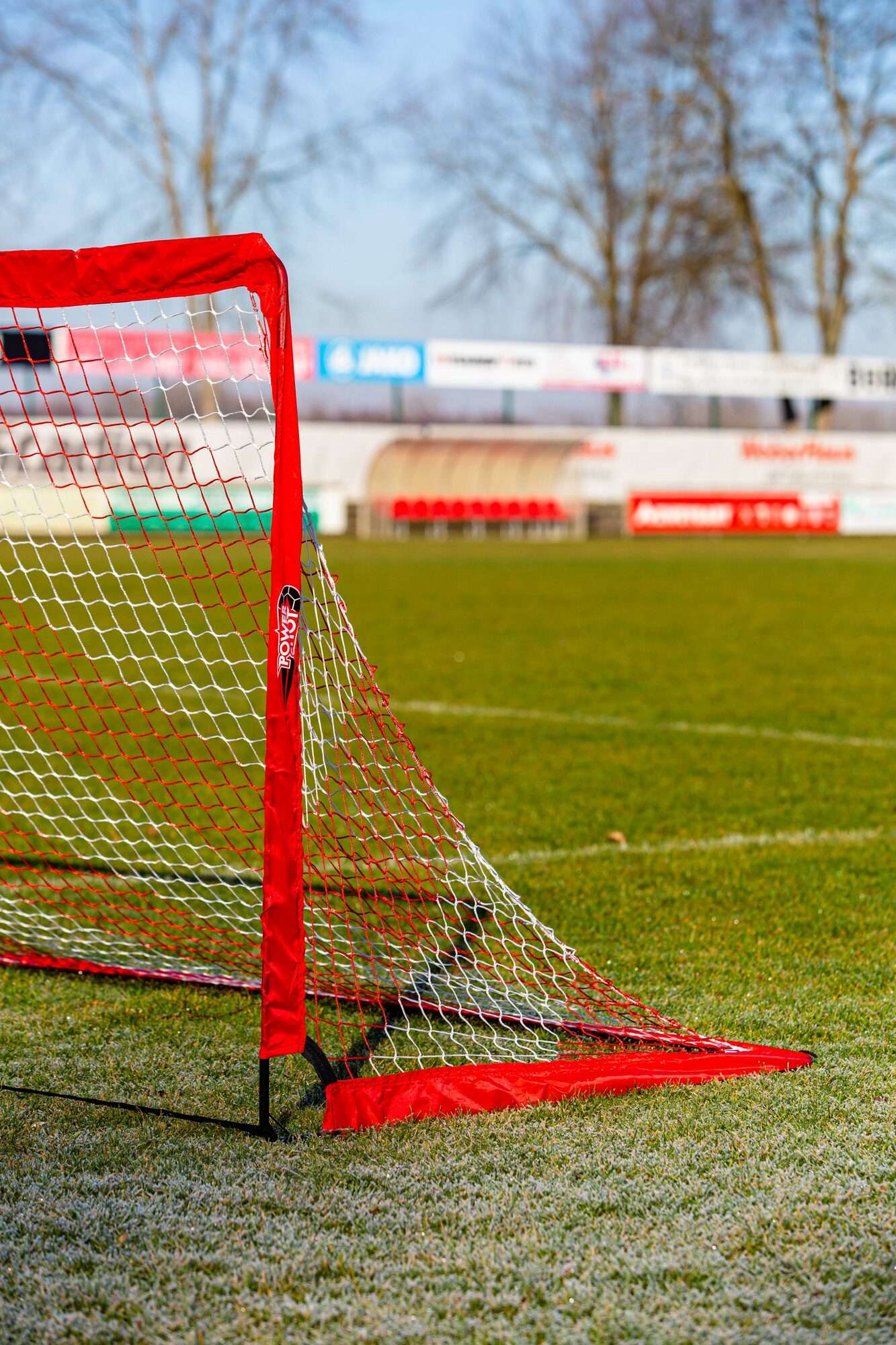 Image du produit : Par de porterías POP UP 1,8x1,2m - rojo y blanco