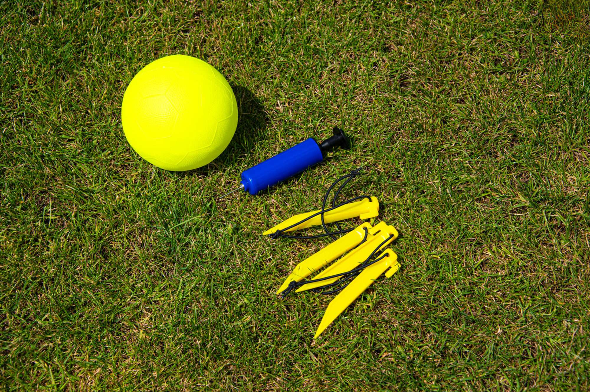 Image du produit : Par de porterías POP UP 1,2 x 0,9 m azul/rojo - POWERSHOT