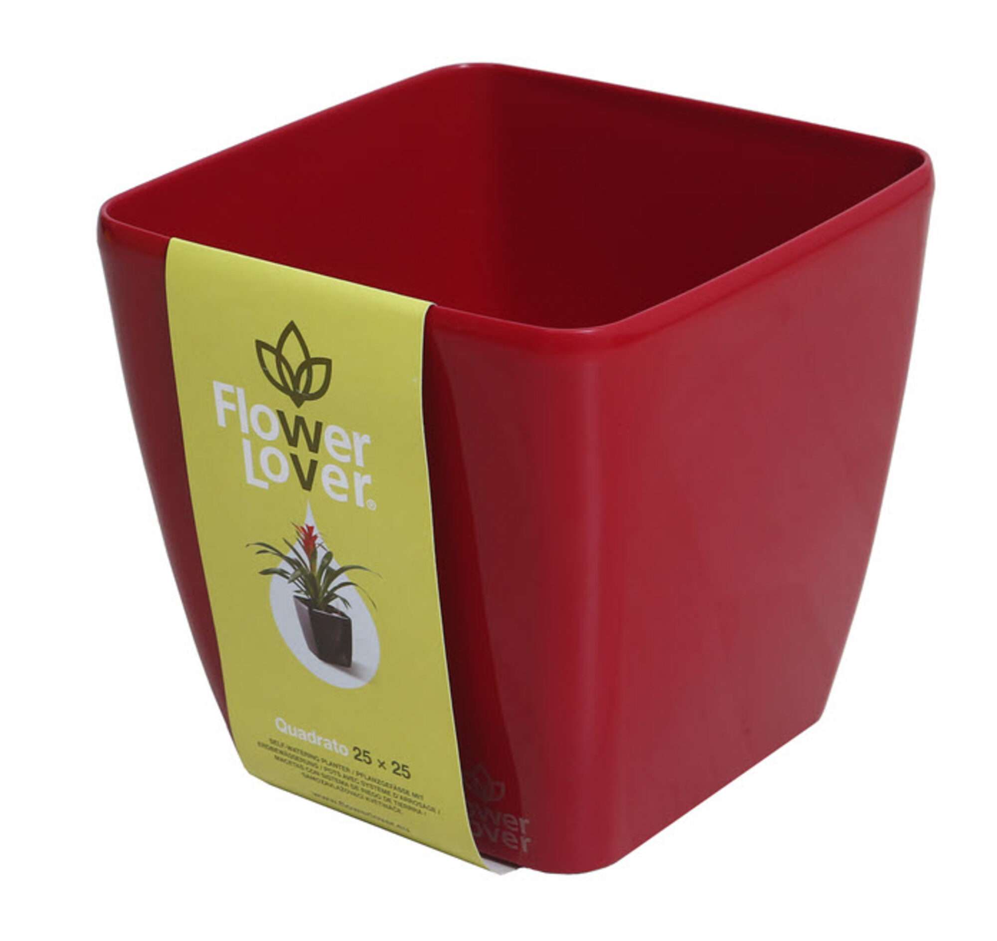 Image du produit : Maceta autoirrigante QUADRATO - 24cm x 24cm x 25cm