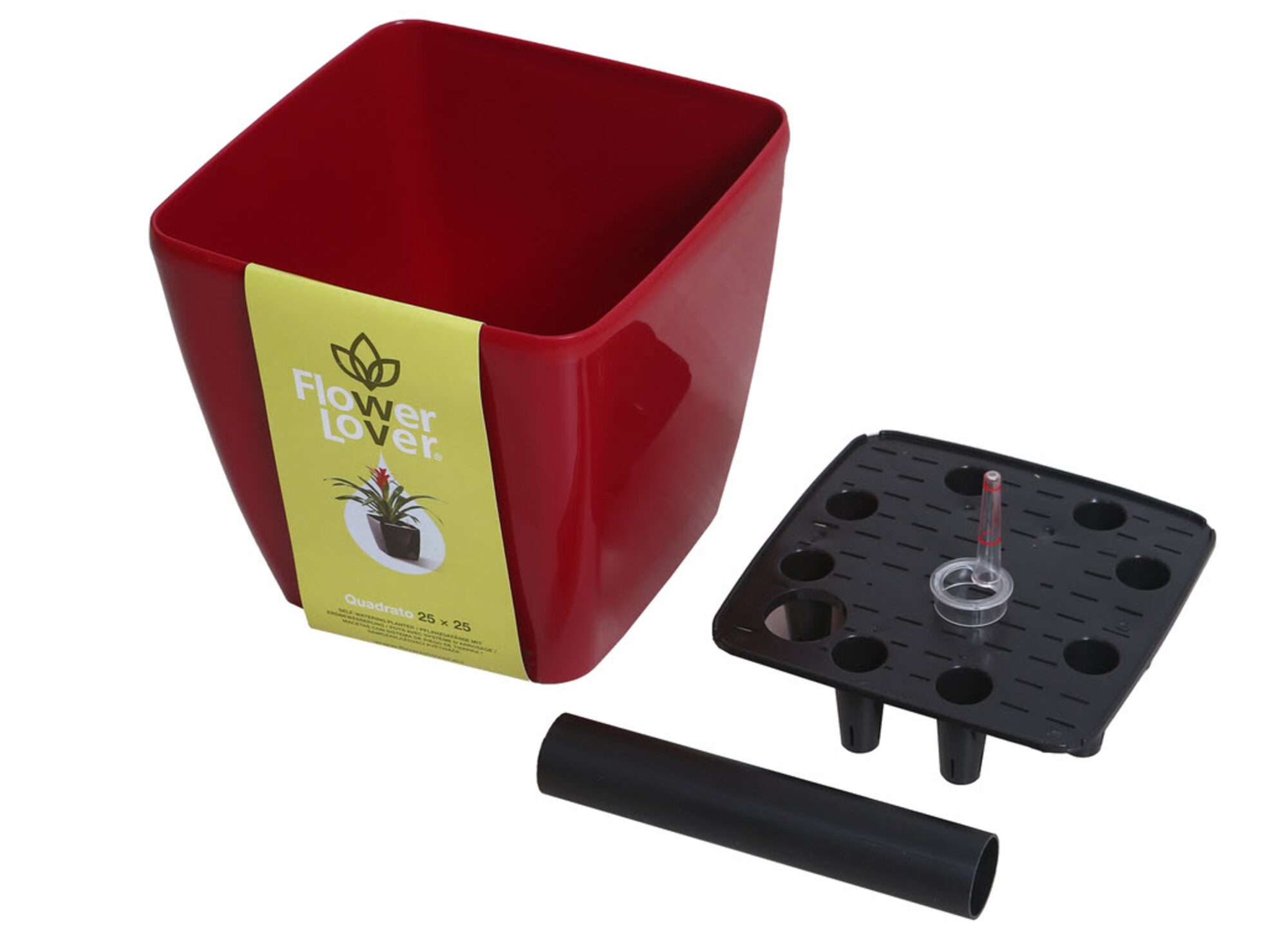 Image du produit : Maceta autoirrigante QUADRATO - 24cm x 24cm x 25cm