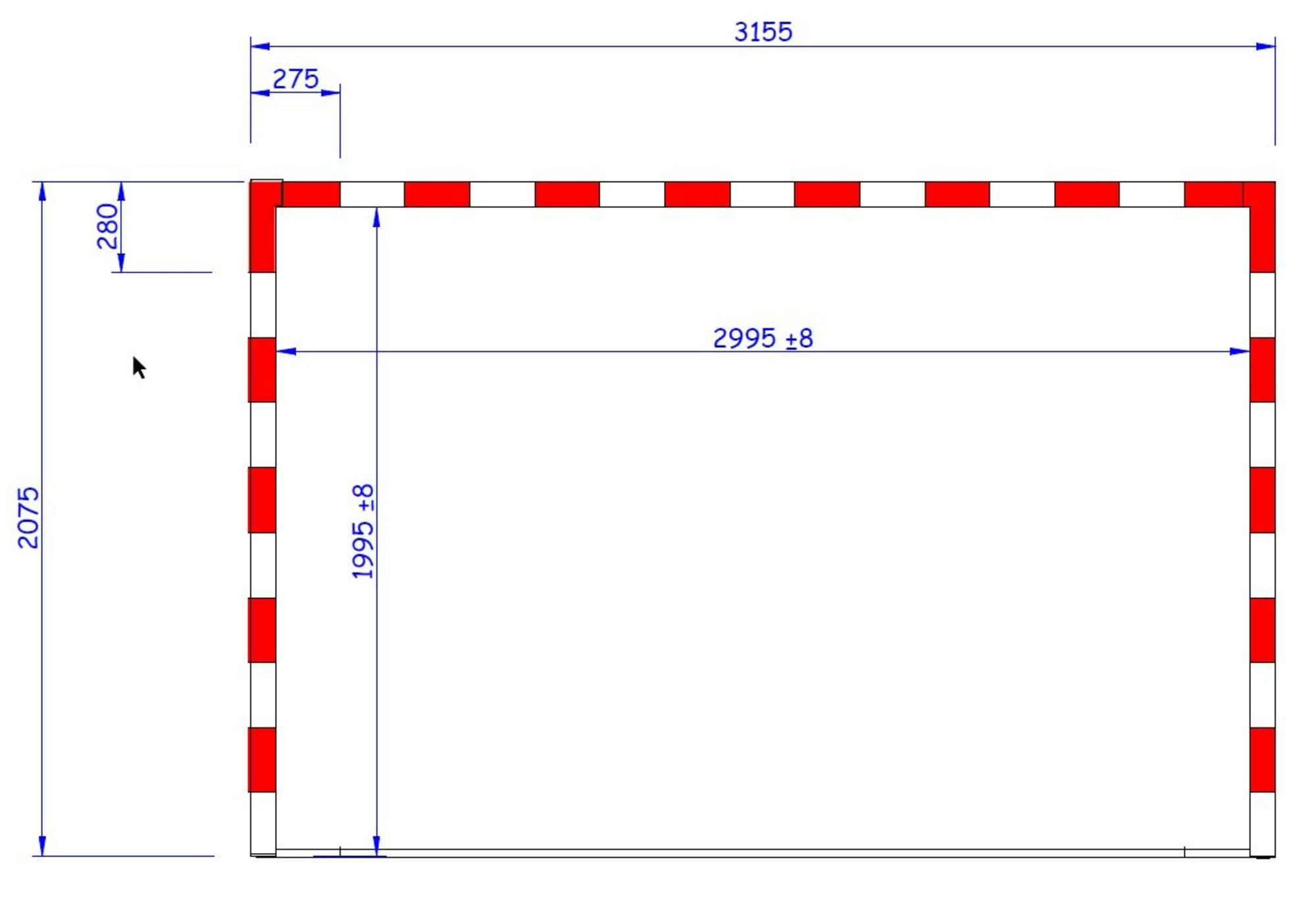 Image du produit : Portería de balonmano - Móvil - Acero o aluminio