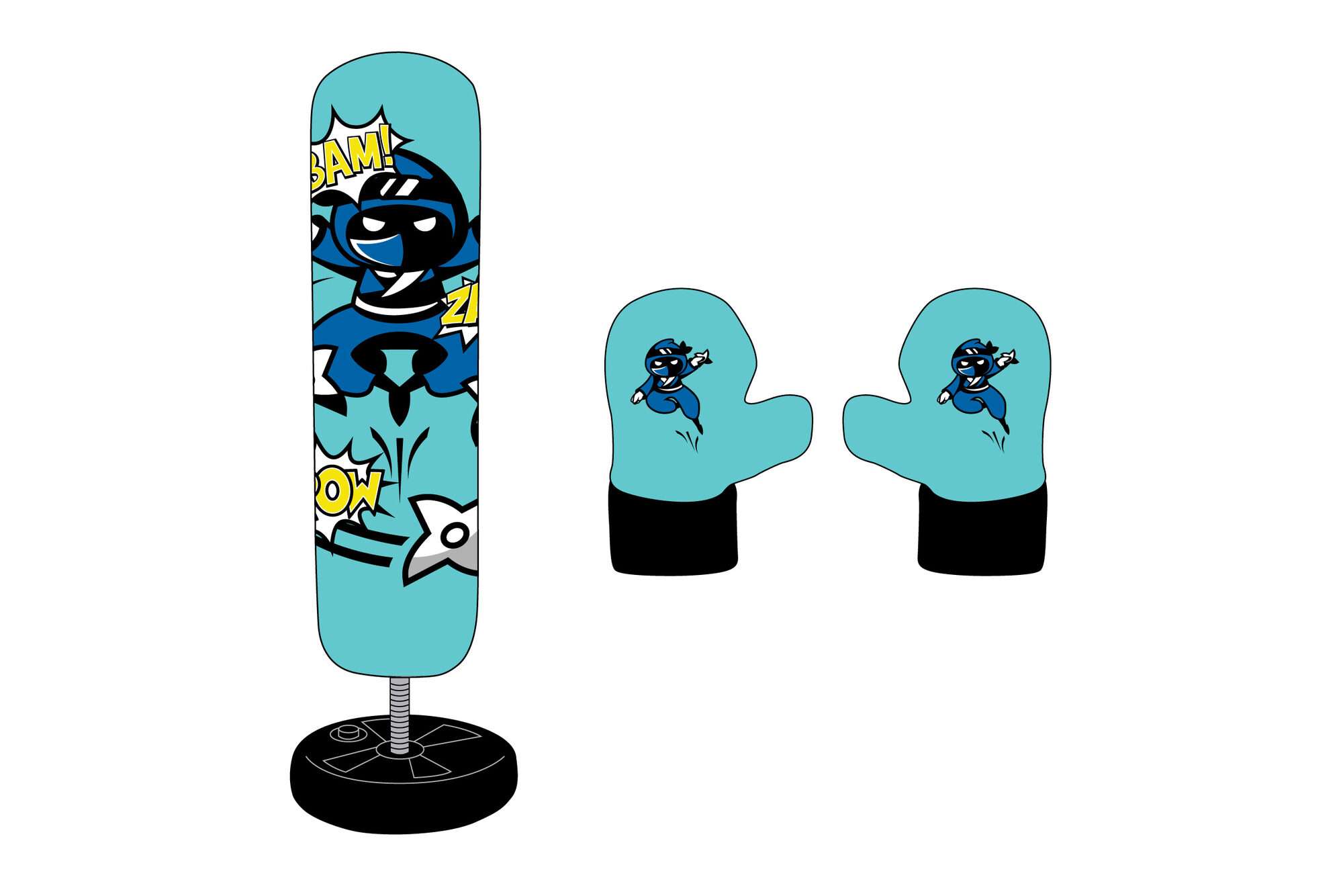 Image du produit : Saco de boxeo de pie - Entrenamiento de Speed Boxing