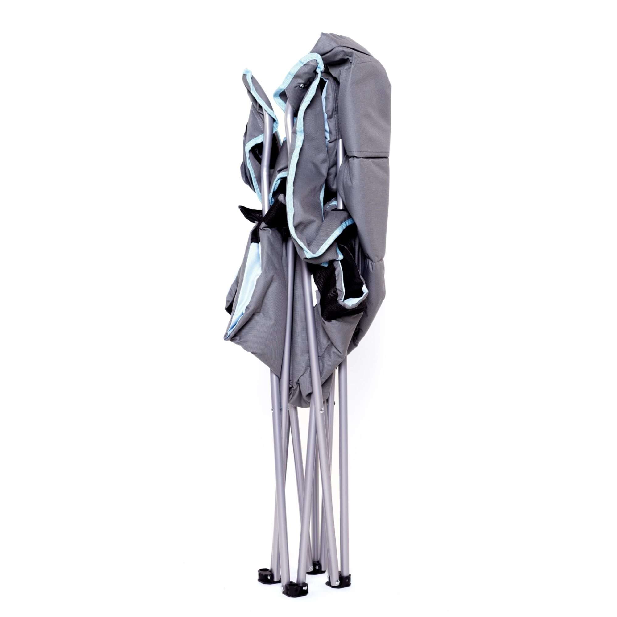 Image du produit : Juego de 2 sillas de camping con portabotellas en el reposabrazos