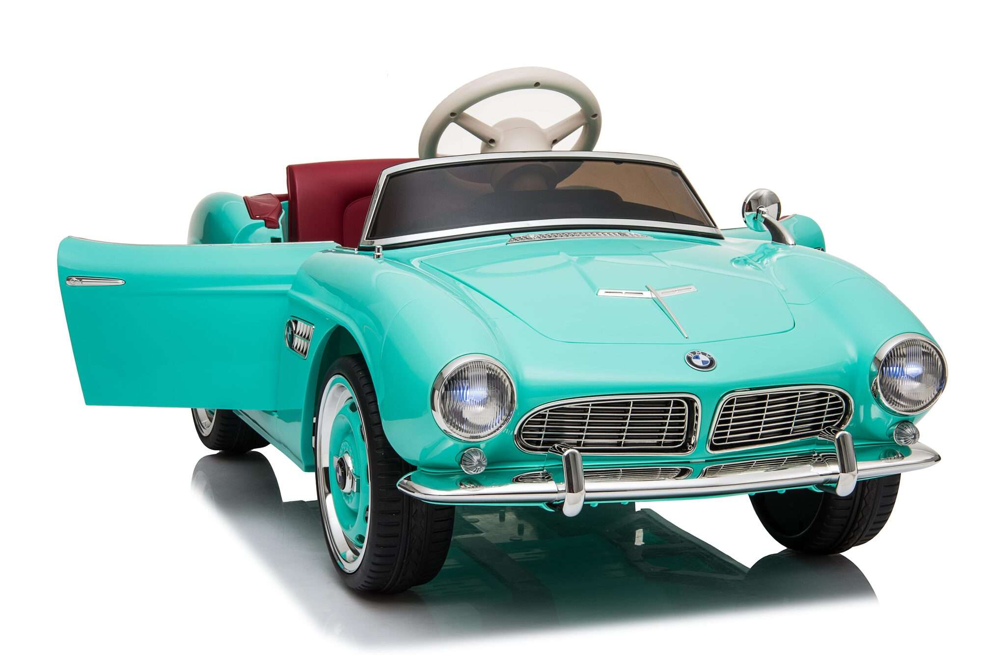 Image du produit : BMW 507 Coche eléctrico oficial para niños - Verde menta (de 3 a 8 años)