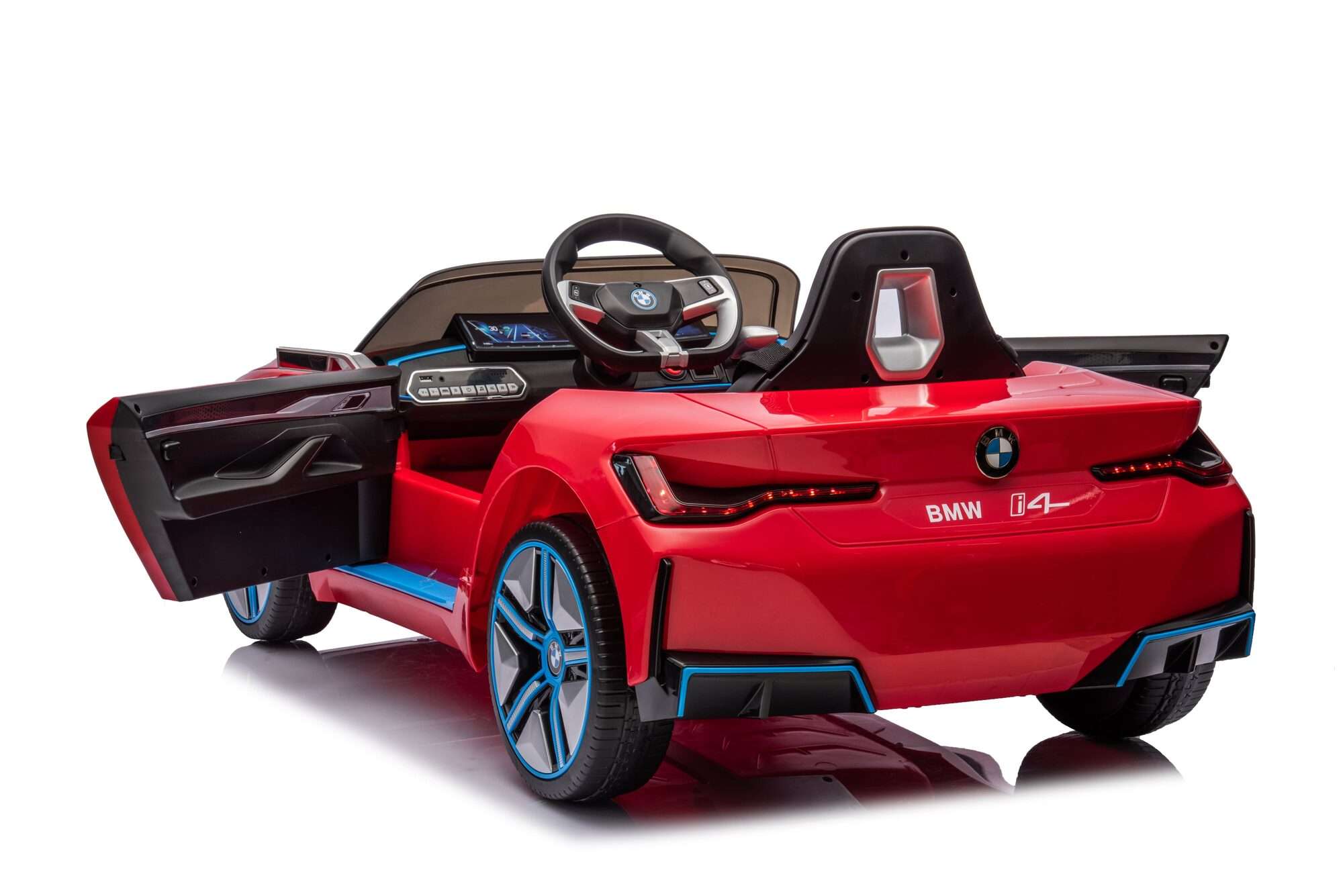 Image du produit : Coche eléctrico oficial para niños BMW i4 - Rojo metalizado (de 3 a 8 años)