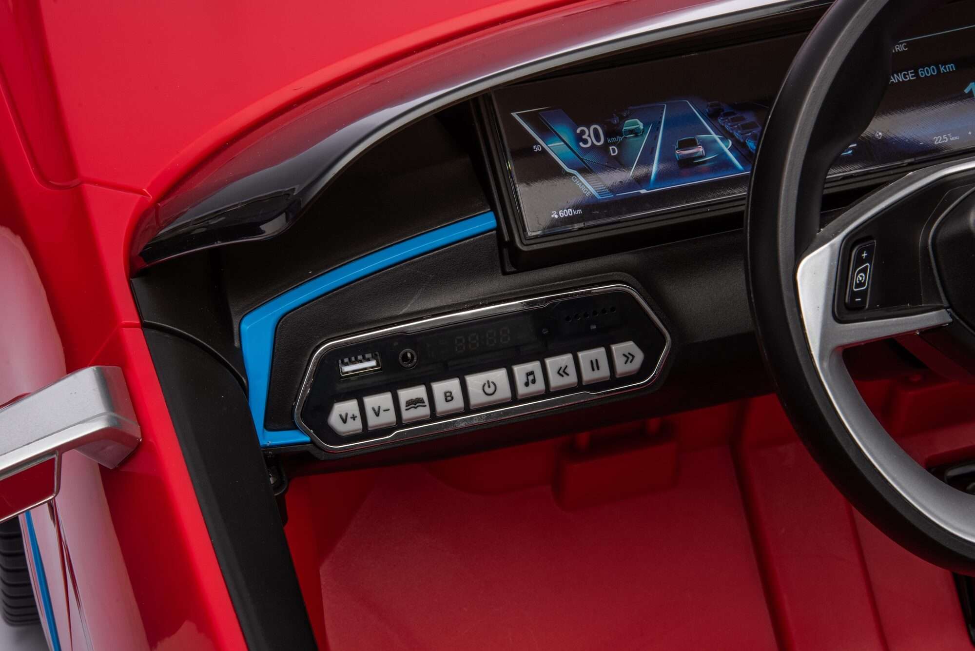 Image du produit : Coche eléctrico oficial para niños BMW i4 - Rojo metalizado (de 3 a 8 años)