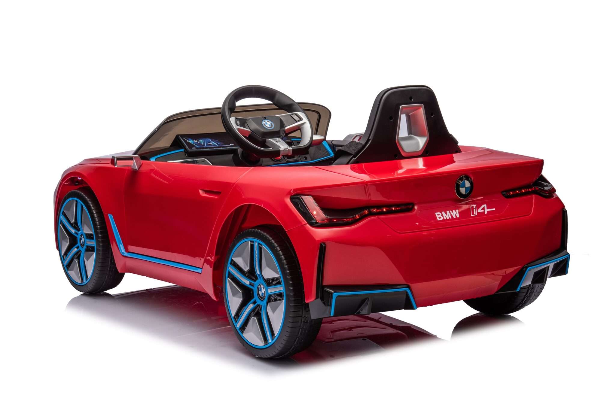 Image du produit : Coche eléctrico oficial para niños BMW i4 - Rojo metalizado (de 3 a 8 años)