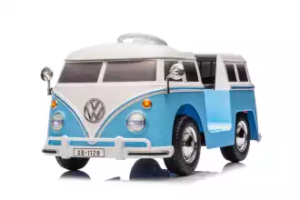 Coche eléctrico oficial Volkswagen para niños - Azul y blanco (de 3 a 8 años)
