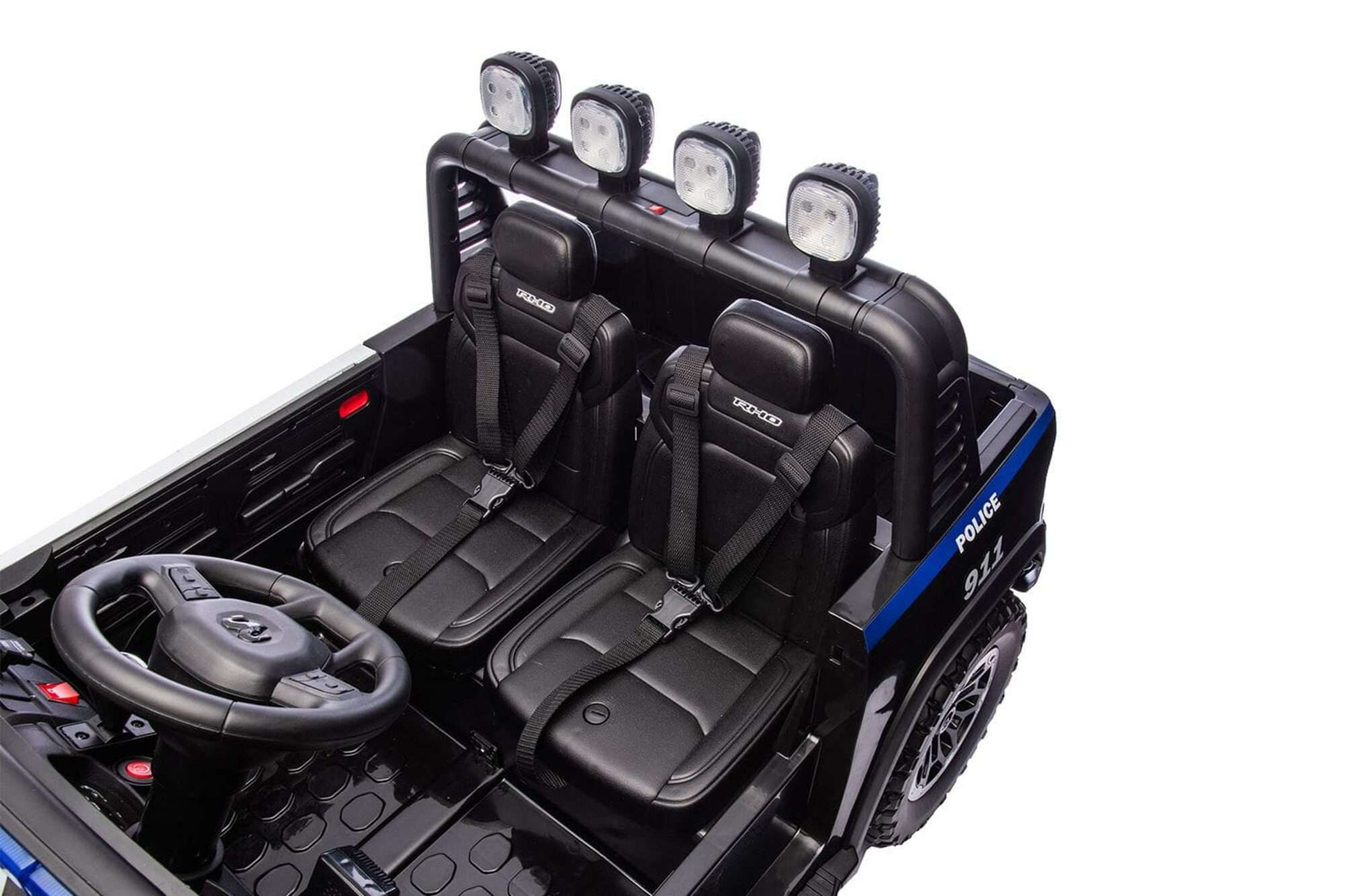 Image du produit : Licencia RAM 1500 RHO Police Super Truck en color Negro (3-8 años)