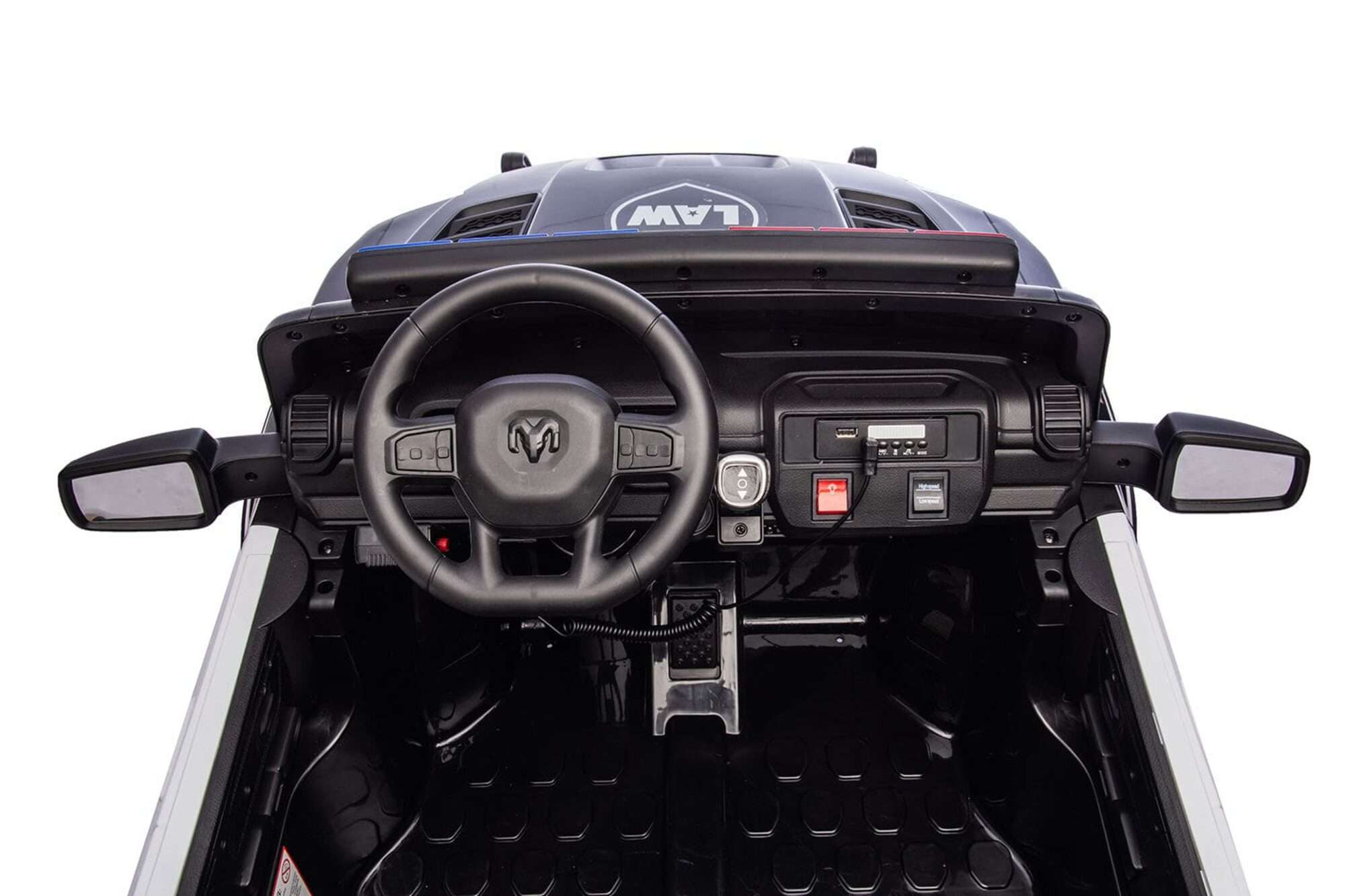 Image du produit : Licencia RAM 1500 RHO Police Super Truck en color Negro (3-8 años)